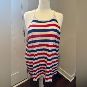 Torrid Classic Fit Halter Top in Red, White, and Blue